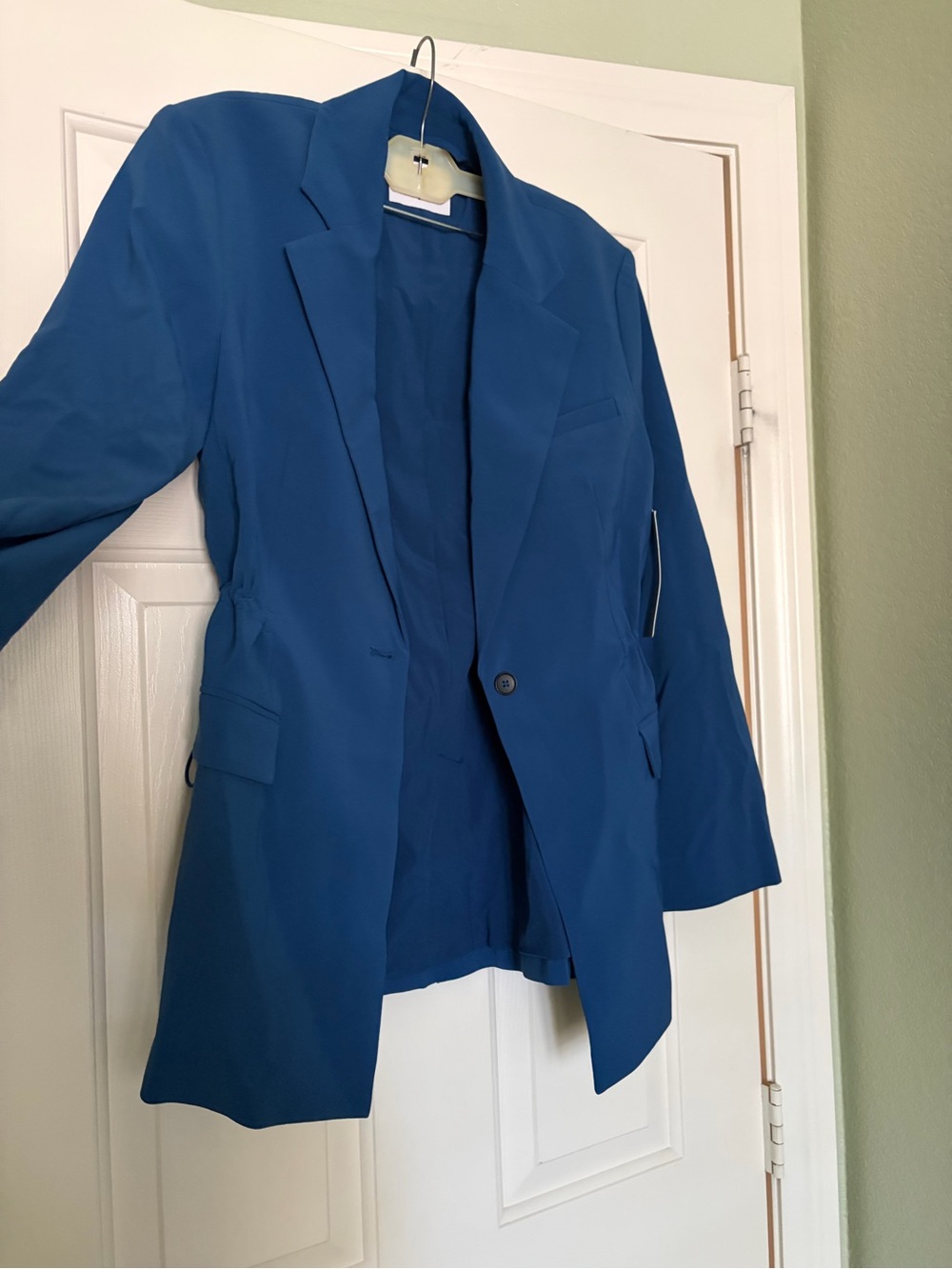 Athleta Women's Single-Button Long Blazer - Royal Blue